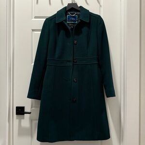JCrew Lady Day coat, size 4, pine green